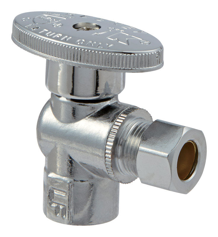 Ace FIP Compression Brass Angle Stop Valve