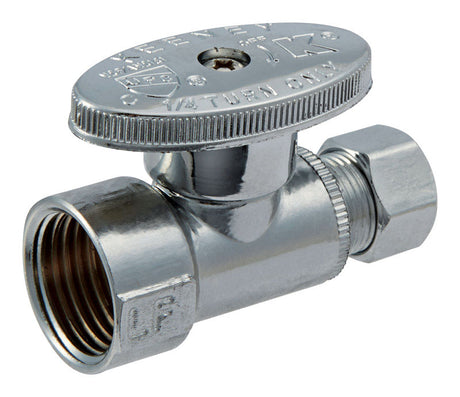 Ace FIP Compression Brass Straight Stop Valve