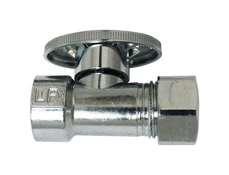 Ace FIP Compression/Slip Joint Brass Straight Stop Valve