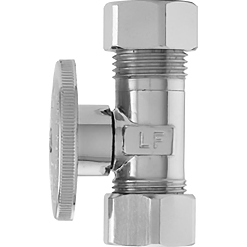 Ace 5/8 in. Compression X 7/16 in. MPT Brass Straight Stop Valve