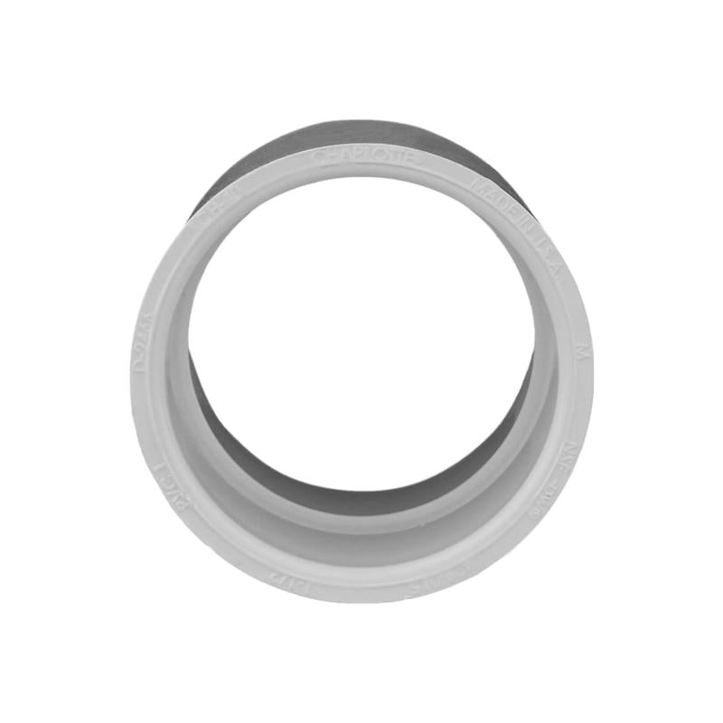 Charlotte Pipe Schedule 40 1-1/2 in. Slip X 1-1/2 in. D Slip PVC Coupling 1 pk