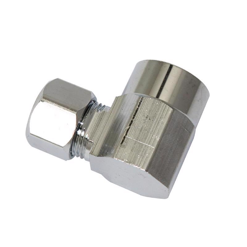 Ace 1/2 in. Sweat in. X 3/8 in. D Compression Brass Angle Connector