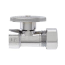Keeney 1/2 in. FIP in. X 1/2 in. Compression Brass Straight Valve