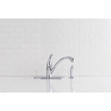Moen Torrance One Handle Chrome Kitchen Faucet Side Sprayer Included