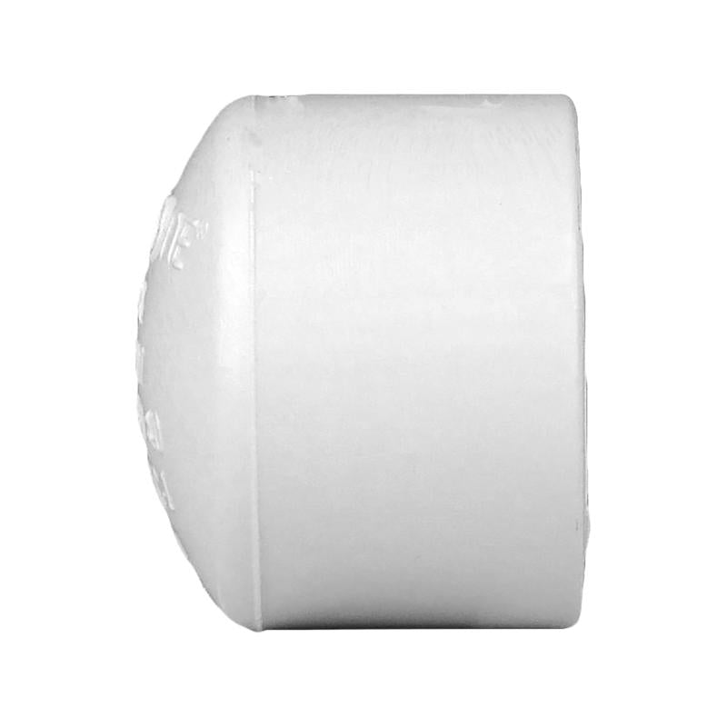 Charlotte Pipe Schedule 40 3/4 in. Socket X 3/4 in. D Socket PVC Cap 1 pk