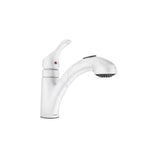 Moen Renzo One Handle White Pull-Out Kitchen Faucet