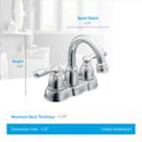 Moen Banbury Chrome Bathroom Faucet 4 in.