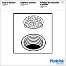 Ace 1-7/8 in. D Chrome Stainless Steel Sink Strainer