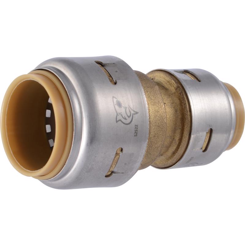 SharkBite Push to Connect 3/4 in. PTC X 1/2 in. D PTC Brass Reducing Coupling