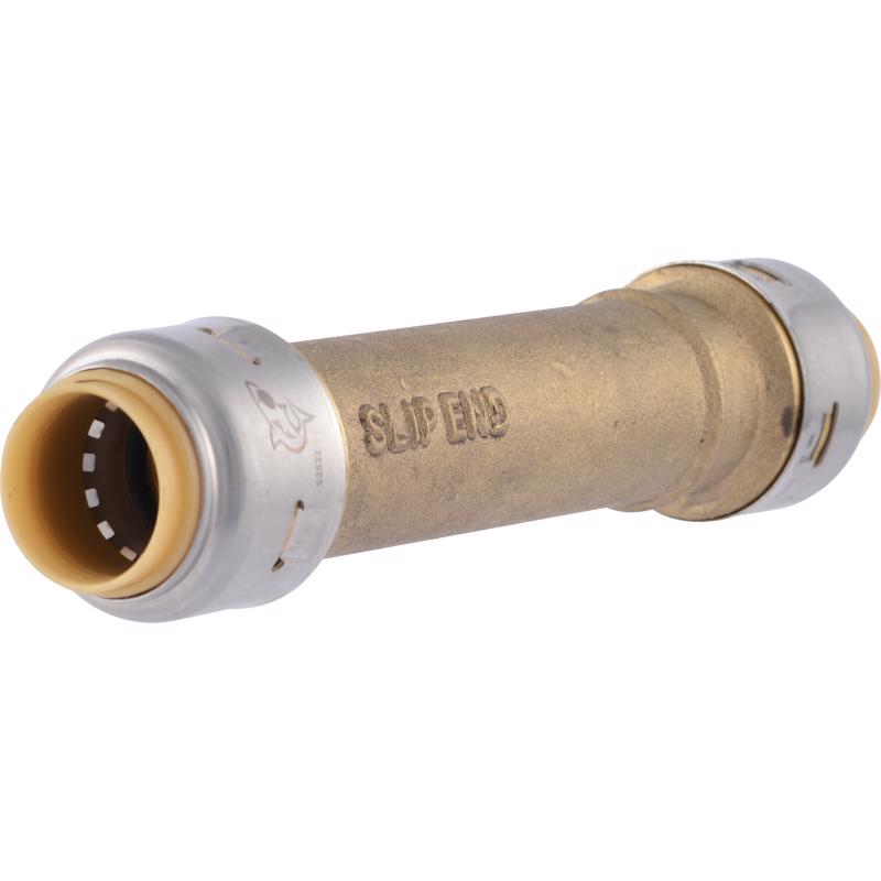 SharkBite 1/2 in. Push X 1/2 in. D Push Brass Slip Coupling