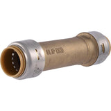 SharkBite 3/4 in. Push X 3/4 in. D Push Brass Slip Coupling