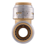 SharkBite 3/4 in. Push X 1/2 in. D Push Brass Reducing Tee