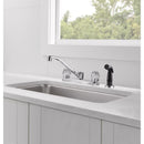 Peerless Two Handle Chrome Kitchen Faucet Side Sprayer Included