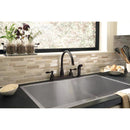 Delta Windemere Two Handle Oil Rubbed Bronze Kitchen Faucet Side Sprayer Included