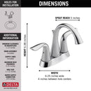 Delta Chrome Bathroom Faucet 4 in.