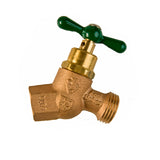Arrowhead Brass 1/2 in. FIP X 3/4 in. MHT Anti-Siphon Brass No-Kink Hose Bibb