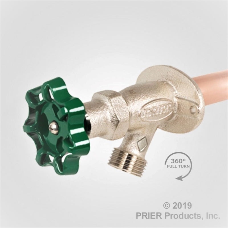 Prier C-134 Series 1/2 in. MPT X 1/2 in. Sweat Brass Freezeless Wall Hydrant