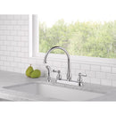 Delta Windemere Two Handle Chrome Kitchen Faucet Side Sprayer Included