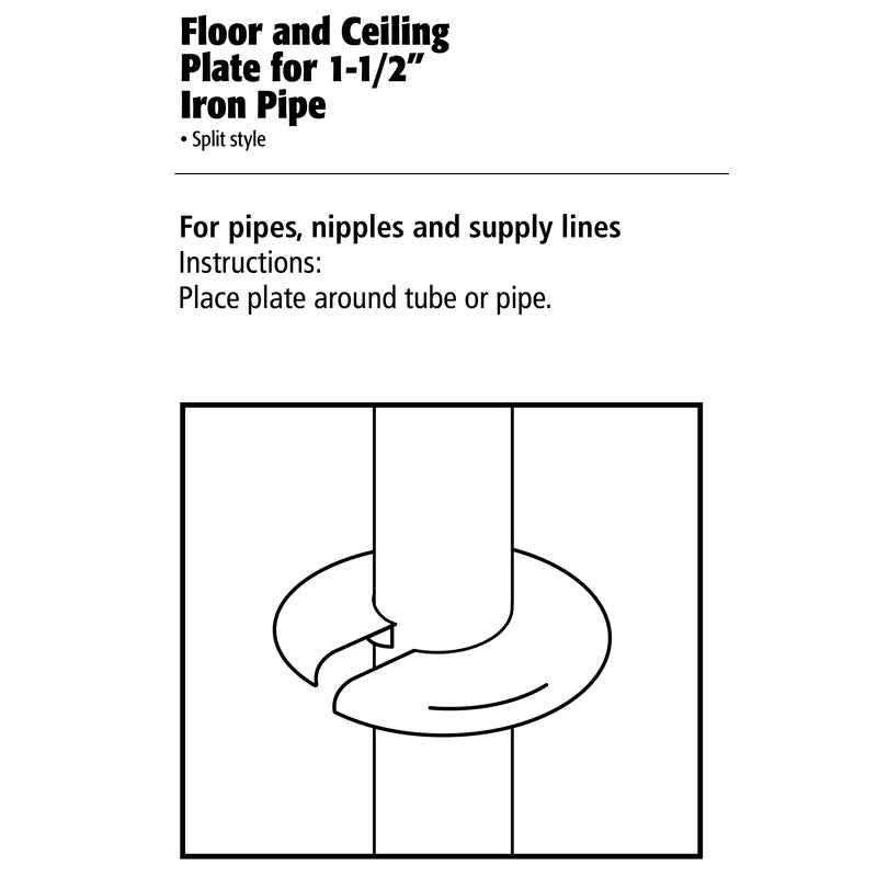 Ace 1-1/2 in. Plastic Split Flange