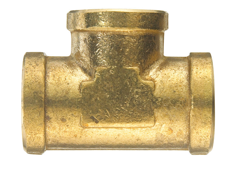 PIPE TEE 1/2"BRASS LF