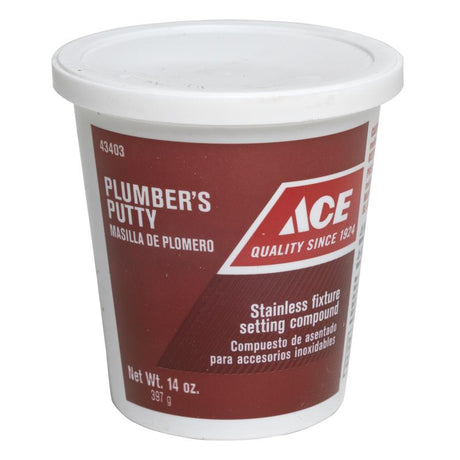 Ace Gray Plumbers Putty 14 oz