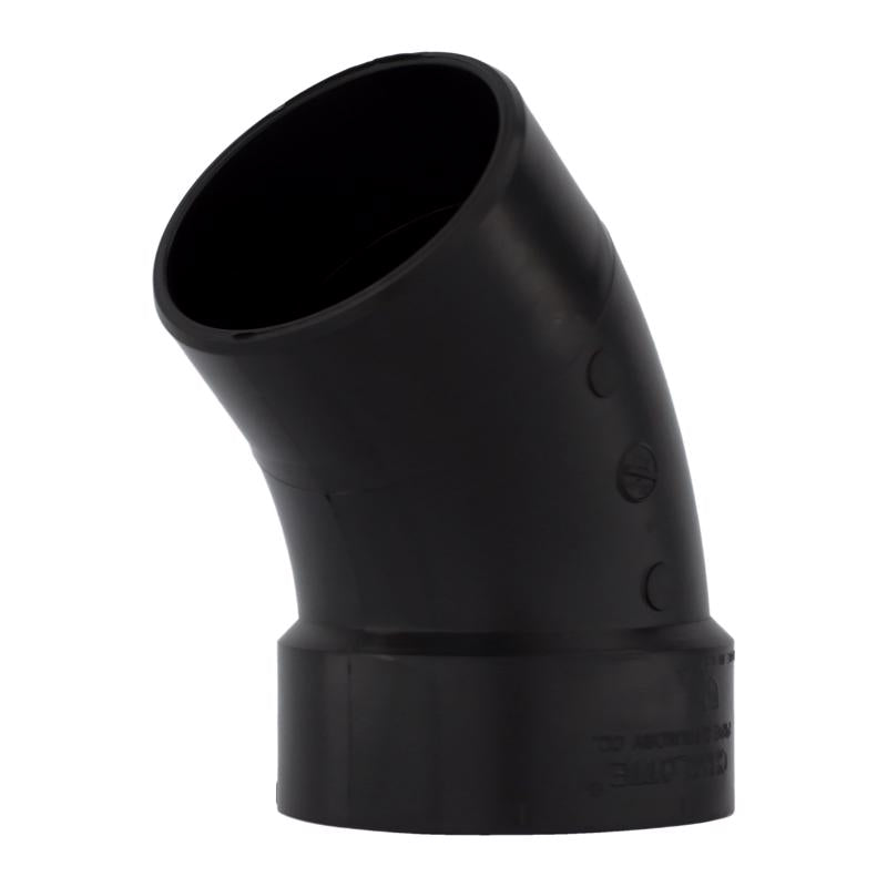 ELBOW 45 ABS DWV4"HXSPIG