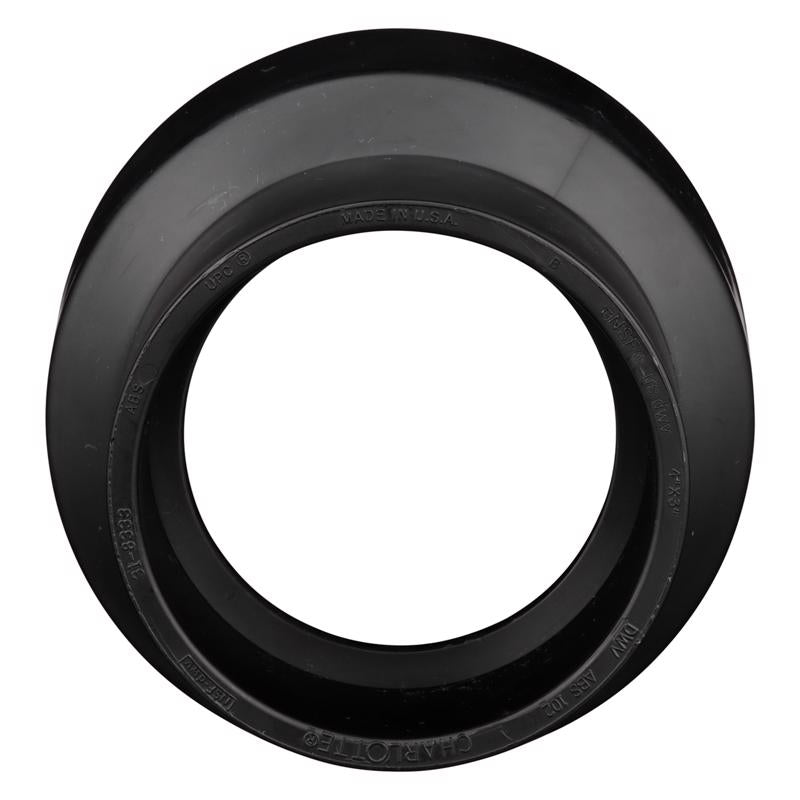 Charlotte Pipe 3 in. Hub X 4 in. D Hub ABS Coupling