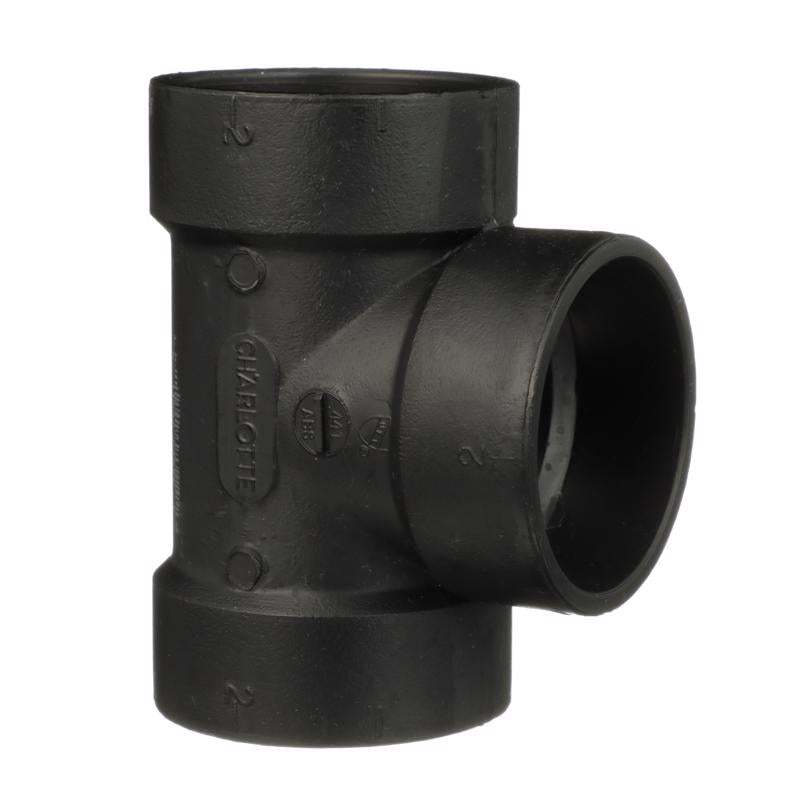 TEE VENT ABS 2" HXHXH