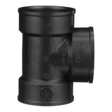 Charlotte Pipe 3 in. Hub X 3 in. D Hub ABS Vent Tee