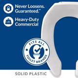 Bemis Round White Plastic Toilet Seat