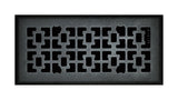 FLOOR REGISTER 4X12 BLK