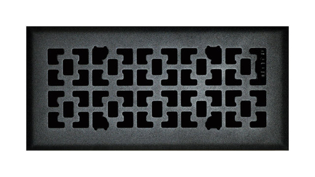 FLOOR REGISTER 4X12 BLK