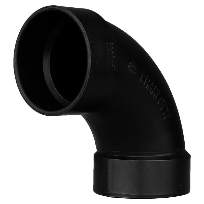 ELBOW 90L ABS DWV 4" HXH