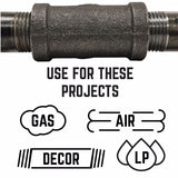 STZ Industries 4 in. MIP each X 2 in. D FIP Black Malleable Iron Hex Bushing