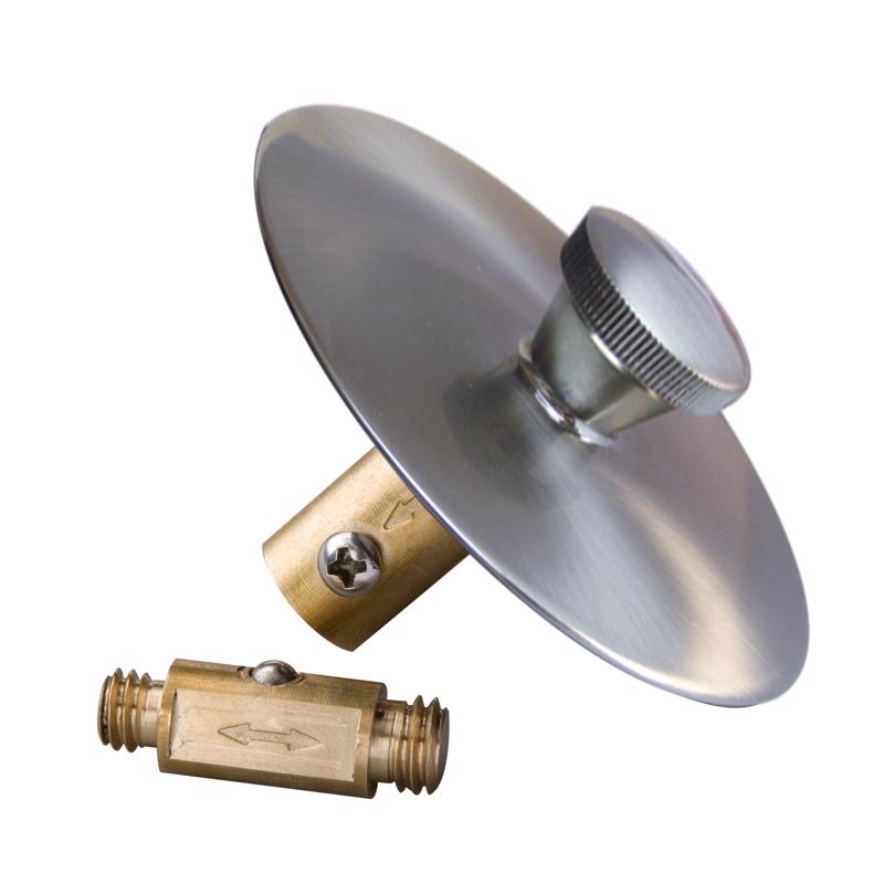 Ace Multi-Size in. Brushed Nickel Nickel Tub Stopper
