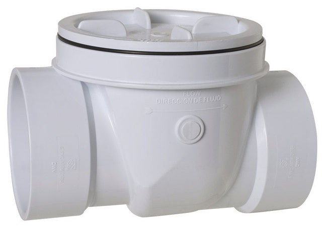 VALVE BACKWATER PVC 4"