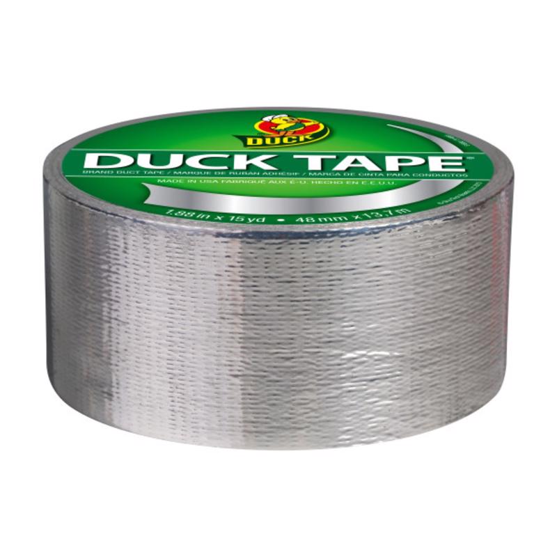 Duck 1.88 in. W X 15 yd L Chrome Solid Duct Tape