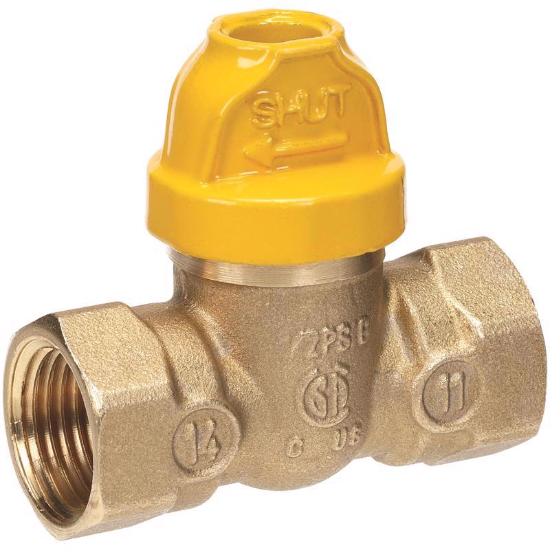 VALVE BALL GAS 1/2" LOCK