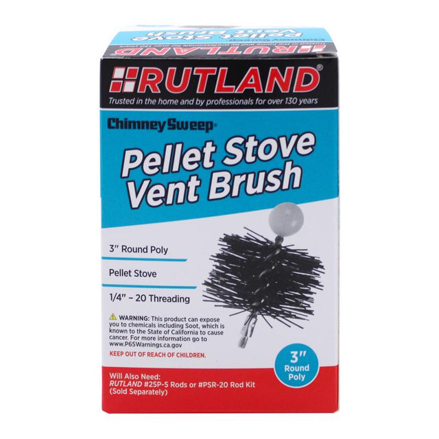 PELLET STOVE BRSH PLY 3"