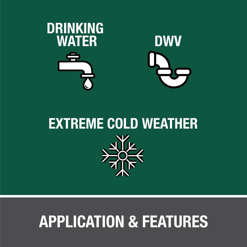 Oatey All Weather Clear Cement For PVC 16 oz