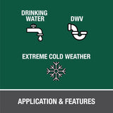 Oatey All Weather Clear Cement For PVC 16 oz