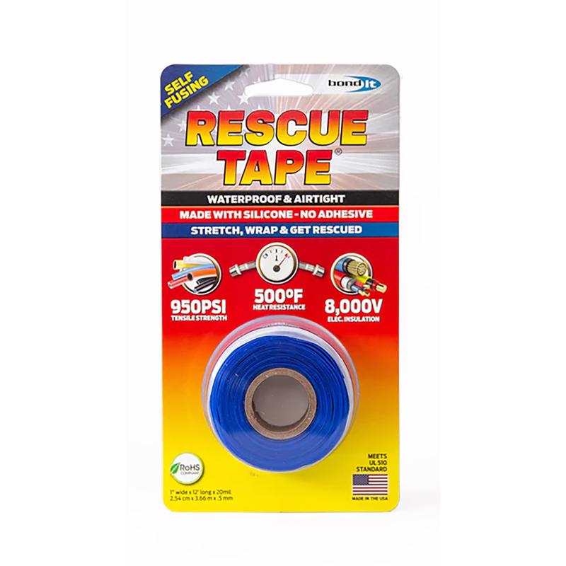 RESCUE TAPE 1" X 12' BLU