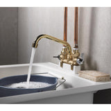 Homewerks Brass Two-Handle Bathroom Sink Faucet 3-3/8 in.