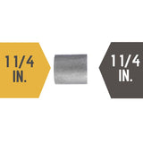 STZ Industries 1-1/4 in. FIP each X 1-1/4 in. D FIP Black Steel Coupling