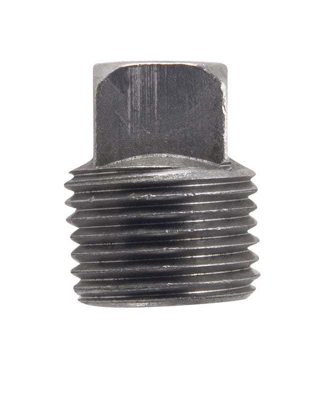 PLUG SQ HEAD 1/2" BLACK