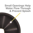 Danco Garbage Disposal Splash Guard Black Rubber 3-3/8 in.