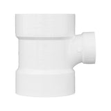 Charlotte Pipe 1-1/2 in. Hub X 4 in. D Hub PVC Sanitary Tee 1 pk