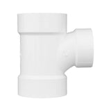 Charlotte Pipe Schedule 40 4 in. Hub X 4 in. D Hub PVC Sanitary Tee 1 pk