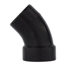 Charlotte Pipe 3 in. Hub X 3 in. D Hub ABS 45 Degree Elbow