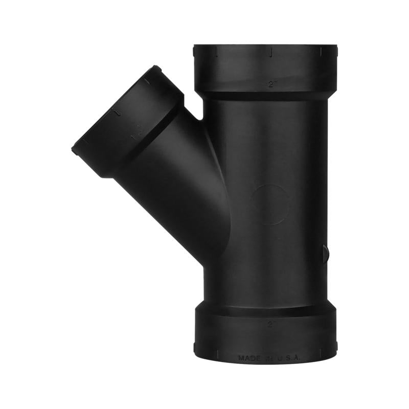 Charlotte Pipe 2 in. Hub X 1-1/2 in. D Hub ABS Wye